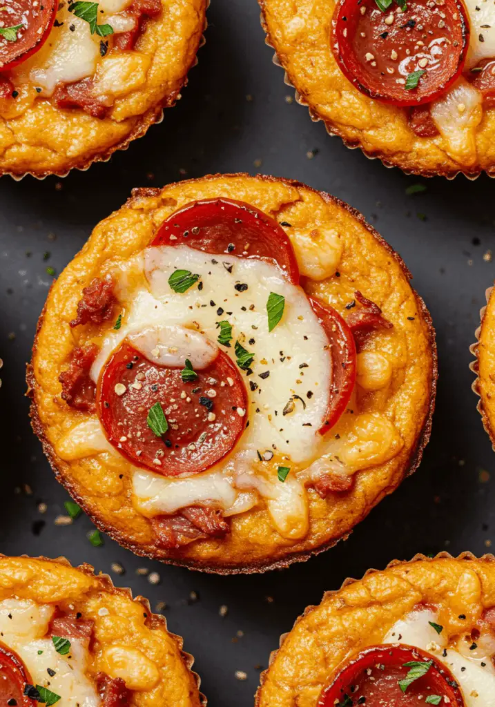 Keto Carnivore Pizza Muffins