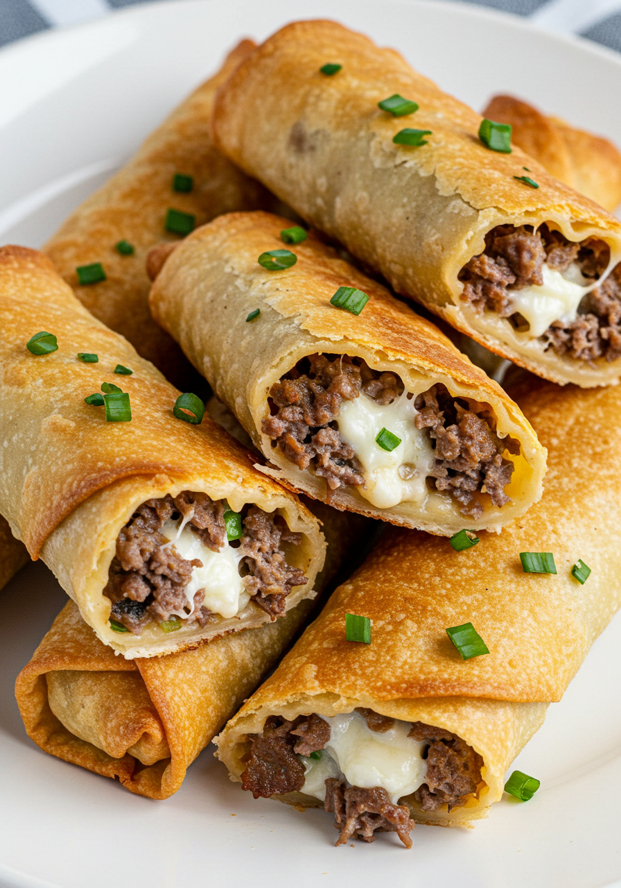 Keto Philly Cheesesteak Rolls