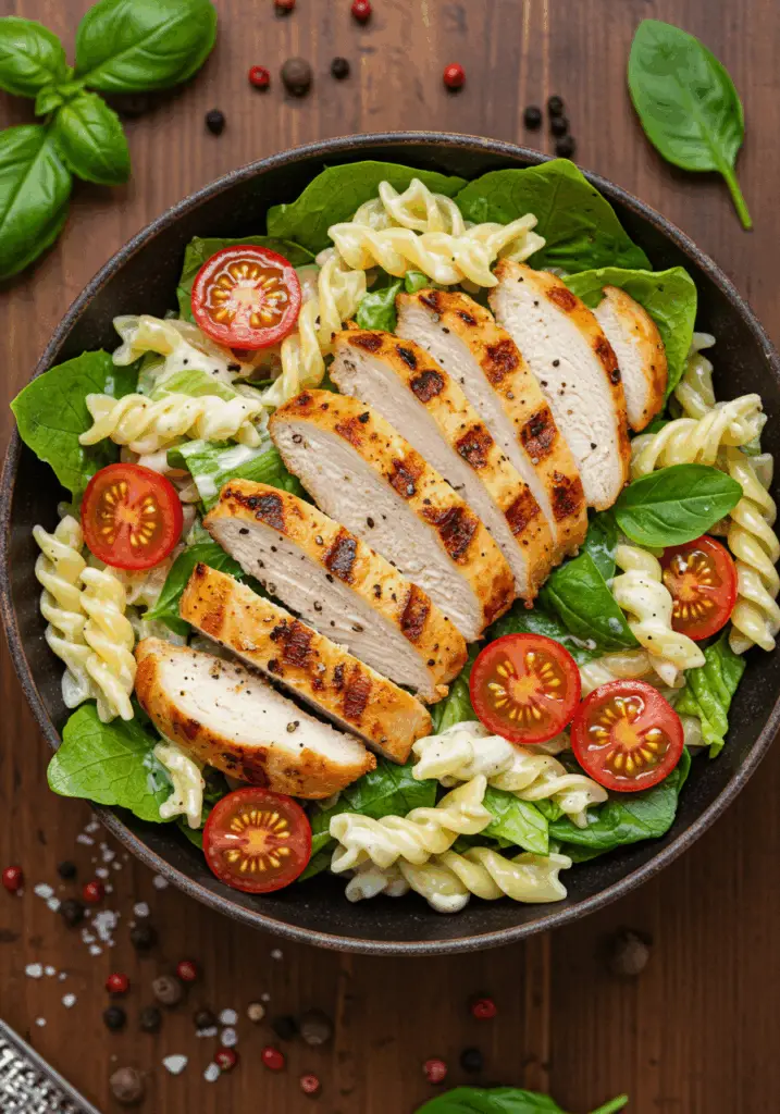 Chicken Caesar Pasta Salad