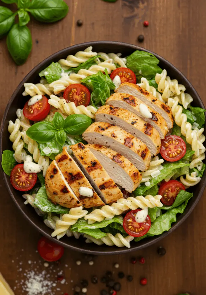 Chicken Caesar Pasta Salad