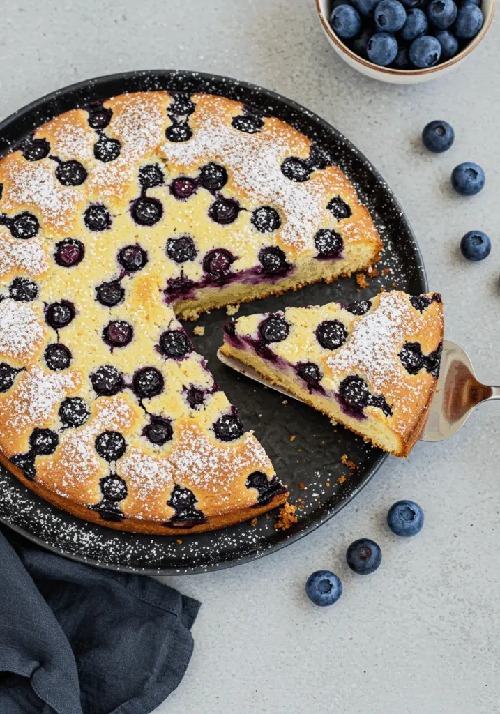 German Blueberry Cake (Blaubeerkuchen)