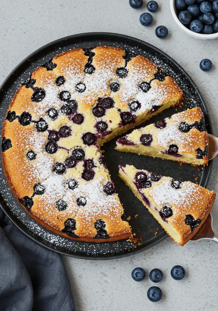 German Blueberry Cake (Blaubeerkuchen)