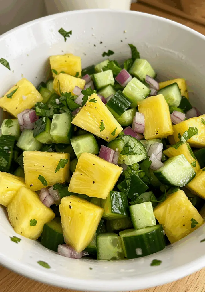 Pineapple Cucumber Salad
