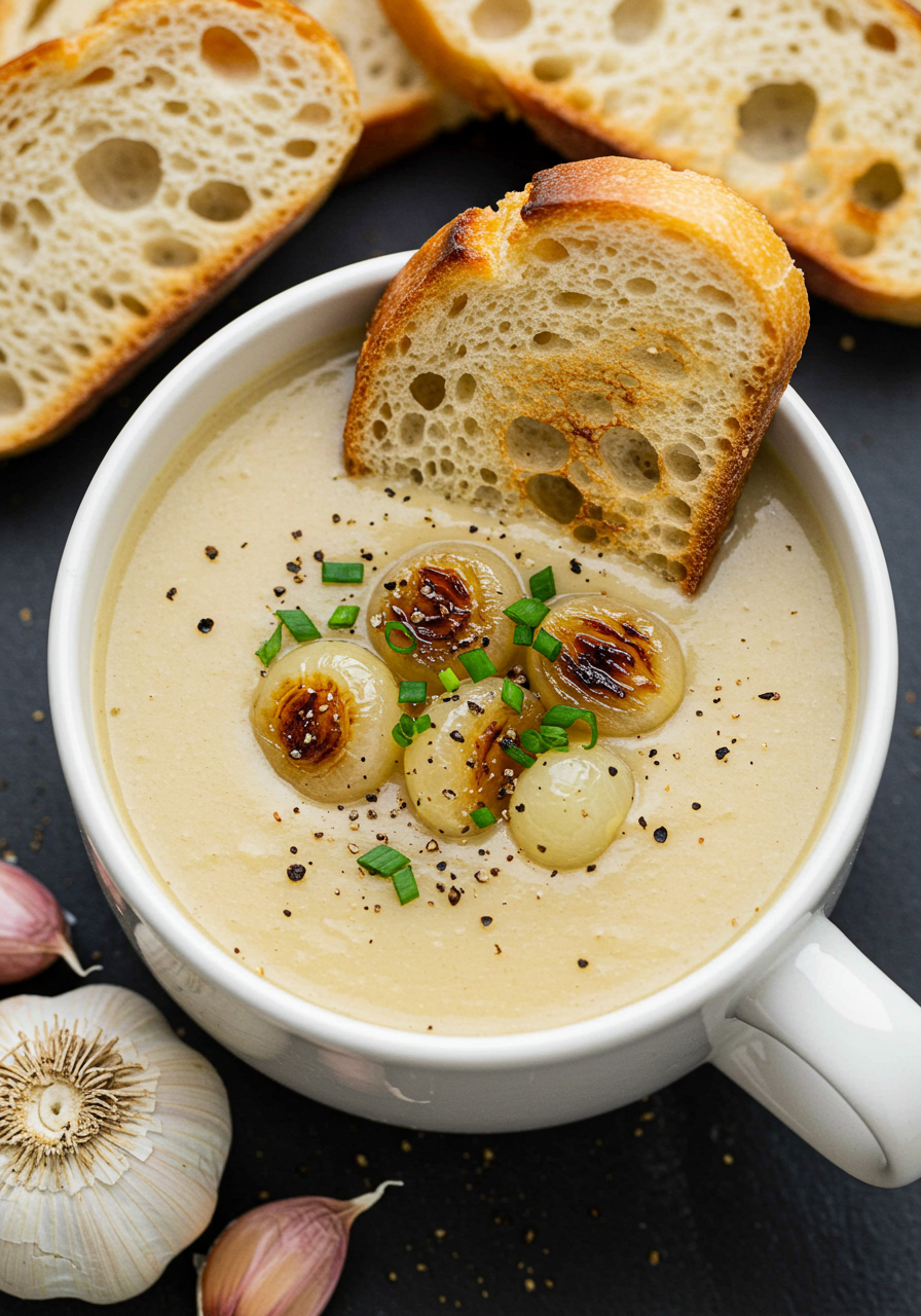 Country French Garlic Soup