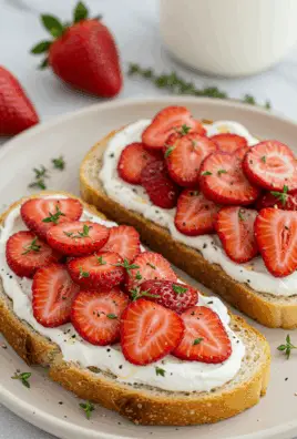 Roasted Strawberry Whipped Ricotta Toast