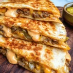 Cheeseburger Quesadillas with Burger Sauce