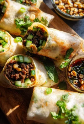 20 Minute Thai Basil Beef Rolls