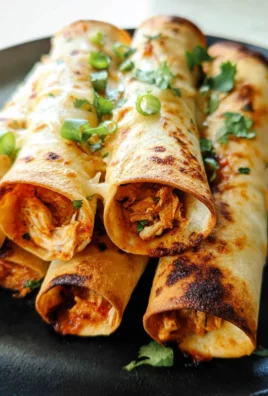 Baked Cream Cheese Chicken Taquitos