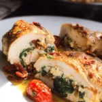 Chicken with Sundried Tomatoes and Spinach