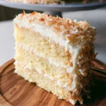 Coconut Cream Cake with Coconut Cream Cheese Frosting