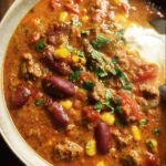 Creamy Beef Taco Soup