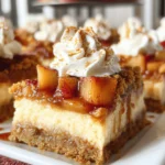 Easy Caramel Apple Cheesecake Bars