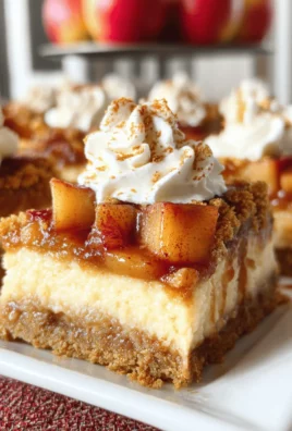 Easy Caramel Apple Cheesecake Bars