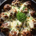 French Onion Meatballs