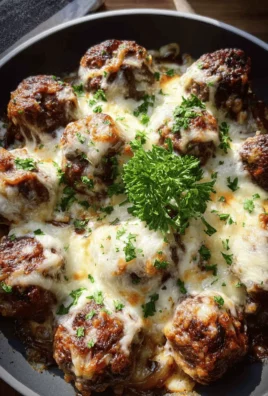 French Onion Meatballs