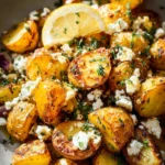 Greek Roast Potatoes With Lemon And Feta