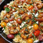 Greek Shrimp with Orzo and Feta (One-Pan, 30-Minute Meal)