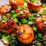 Honey Garlic Butter Scallops
