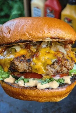 Smoked Cajun Burgers