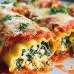 Spinach Lasagna Roll Ups