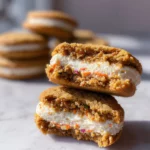 Carrot Cake Cookie Sandwiches