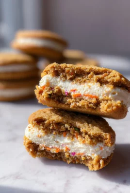 Carrot Cake Cookie Sandwiches