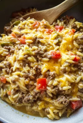 Cheeseburger Orzo
