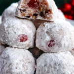 Cherry Snowball Cookies