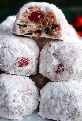 Cherry Snowball Cookies