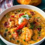Easy Creamy Seafood and Shrimp Chili