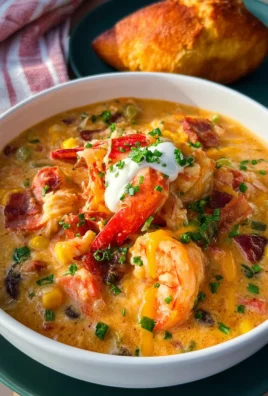 Easy Creamy Seafood and Shrimp Chili