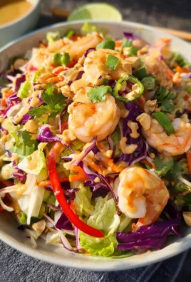 Fresh Spring Roll Salad with Creamy Peanut Ginger Dressing