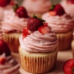 Fresh Strawberry Cupcakes