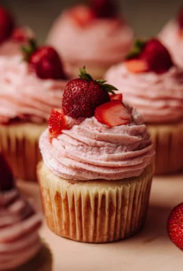 Fresh Strawberry Cupcakes