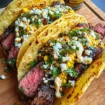 Grilled Elote Steak Tacos