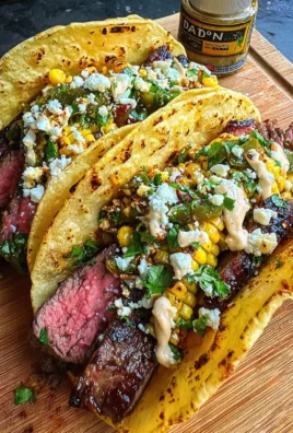 Grilled Elote Steak Tacos