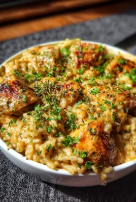 One Pan Smothered Chicken and Rice
