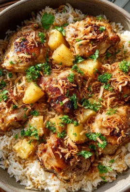 One Pot Hawaiian Chicken with Coconut Rice