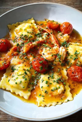 Ravioli in Crayfish Tomato Sauce