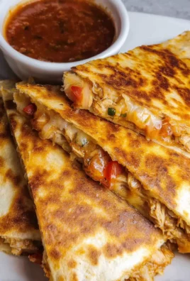 Shredded Chicken Quesadillas