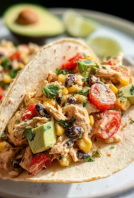 Southwest Chicken Salad Tacos Recipe