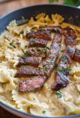 Steak Pasta Alfredo