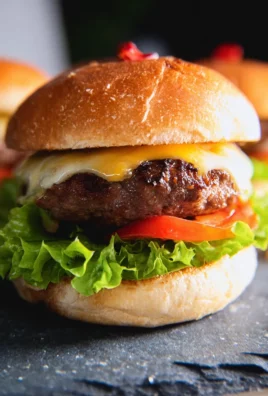 Air Fryer Hamburgers