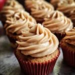 Apple Cider Cupcakes with Spiced Buttercream Frosting
