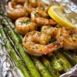 Baked Shrimp and Asparagus Foil Packs
