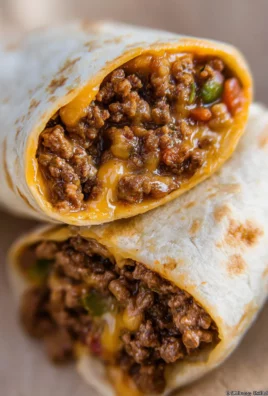 Beef and Cheese Burritos