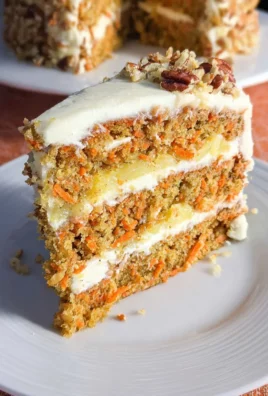 Carrot Cake with Pineapple and Cream Cheese Frosting