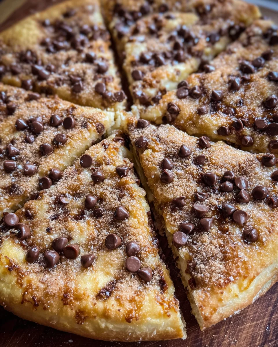 Chocolate Chip Dessert Pizza