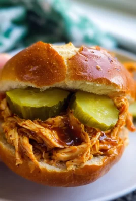 Crockpot Hot Honey Chicken Sandwich