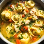Easy Chicken Tortellini Soup